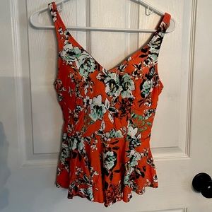 Peplum Tankini - Sea Angel from Target - Salmon Orange size Large